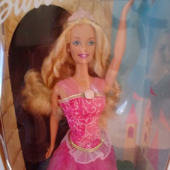 Sold Mattel Barbie Pretty Princess 2001 Boxed Long Hair Pink Barbiecore Dress - Picture 8 of 16